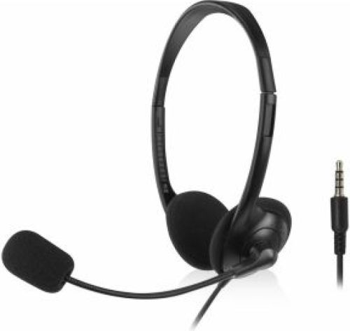 ACT AC9330 hoofdtelefoon/headset Hoofdband Kantoor/callcenter Zwart