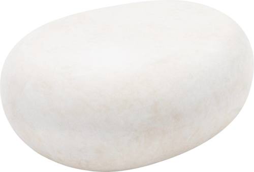 Goossens Pebble, vezelcement wit,, 73 x 29 x 55 cm