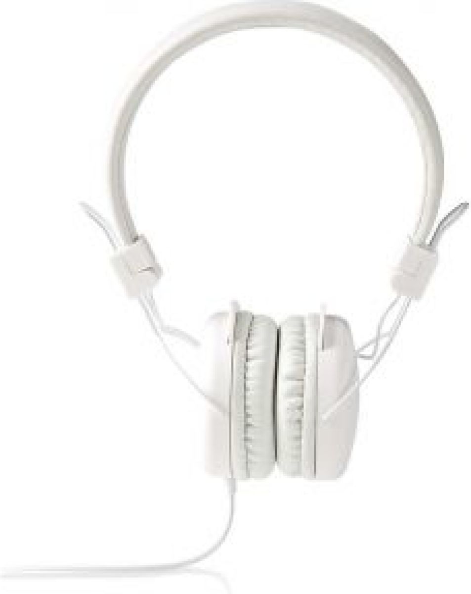 Nedis Hoofdtelefoon met snoer | On-ear | Opvouwbaar | 1,2 m ronde kabel | Wit