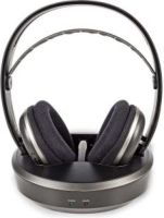 Nedis Draadloze hoofdtelefoon | Radiofrequentie (RF) | Over-ear | Oplaadstation | Zwart / zilver