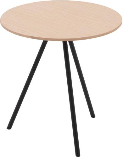 Goossens Salontafel Bo rond, hout eiken wit, modern design, 40 x 42 x 40 cm