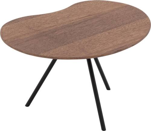 Goossens Salontafel Saya organisch, hout eiken donker bruin, modern design, 61 x 33 x 49 cm