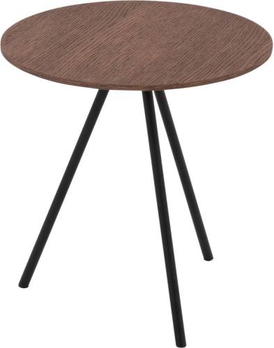 Goossens Salontafel Bo rond, hout eiken donker bruin, modern design, 40 x 42 x 40 cm