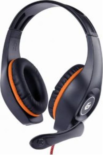 Gembird GHS-05-O hoofdtelefoon/headset Hoofdband 3,5mm-connector Zwart, Oranje