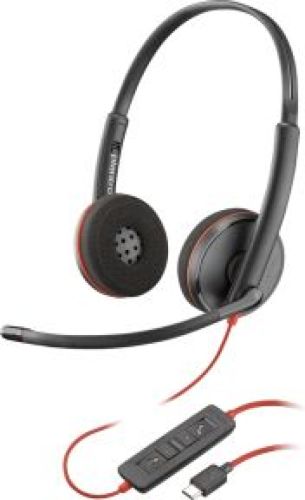 HP POLY Blackwire C3220 USB-C-headset + draagtas (bulk)