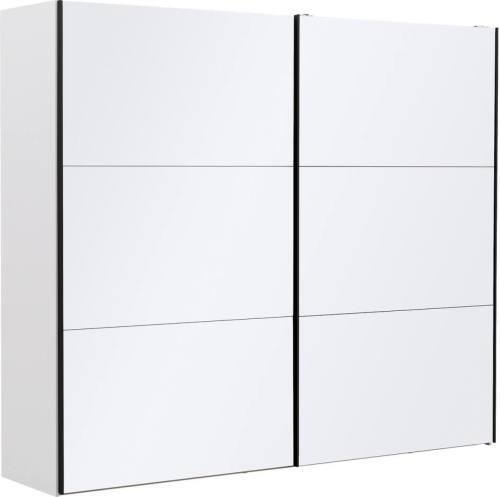 Goossens Kledingkast Easy Storage Sdk, 253 cm breed, 220 cm hoog, 2x 3 paneel glas schuifdeuren