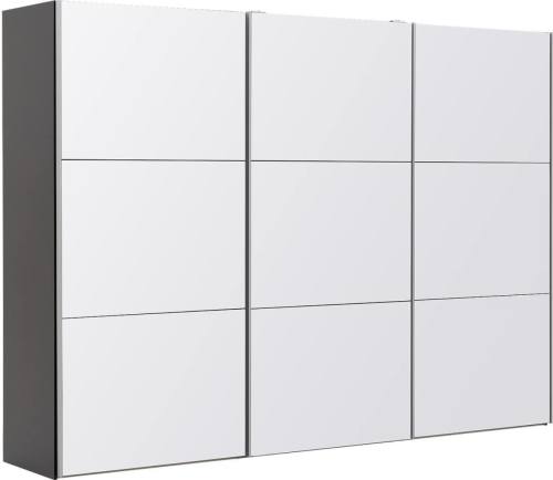 Goossens Kledingkast Easy Storage Sdk, 303 cm breed, 220 cm hoog, 3x 3 paneel glas schuifdeuren