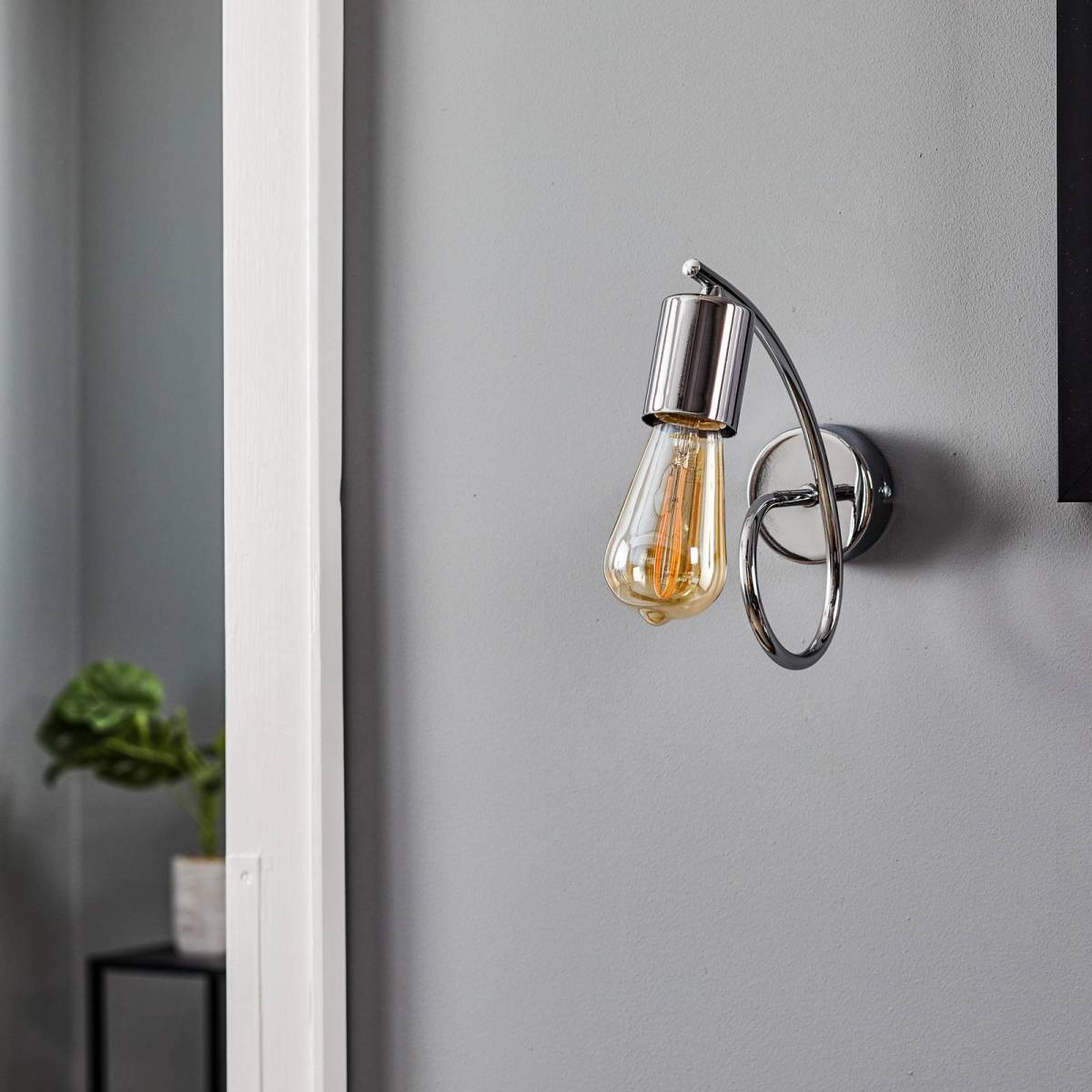 Alfa Wandlamp Tarnow in zilver