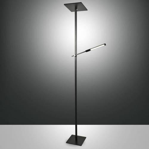 Fabas Luce LED vloerlamp Ideal met leesarm, zwart