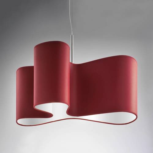 Sil-Lux Hanglamp Mugello in rood en wit