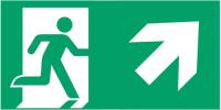 B-SAFETY Schild vluchtroute type G voor L-LUX standaard Eco