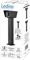 Ledino Connect L2 contactdooszuil met 2 contactdozen, zwart