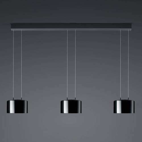 BANKAMP Luce elevata Grand 3-lamps. zwart/binnen