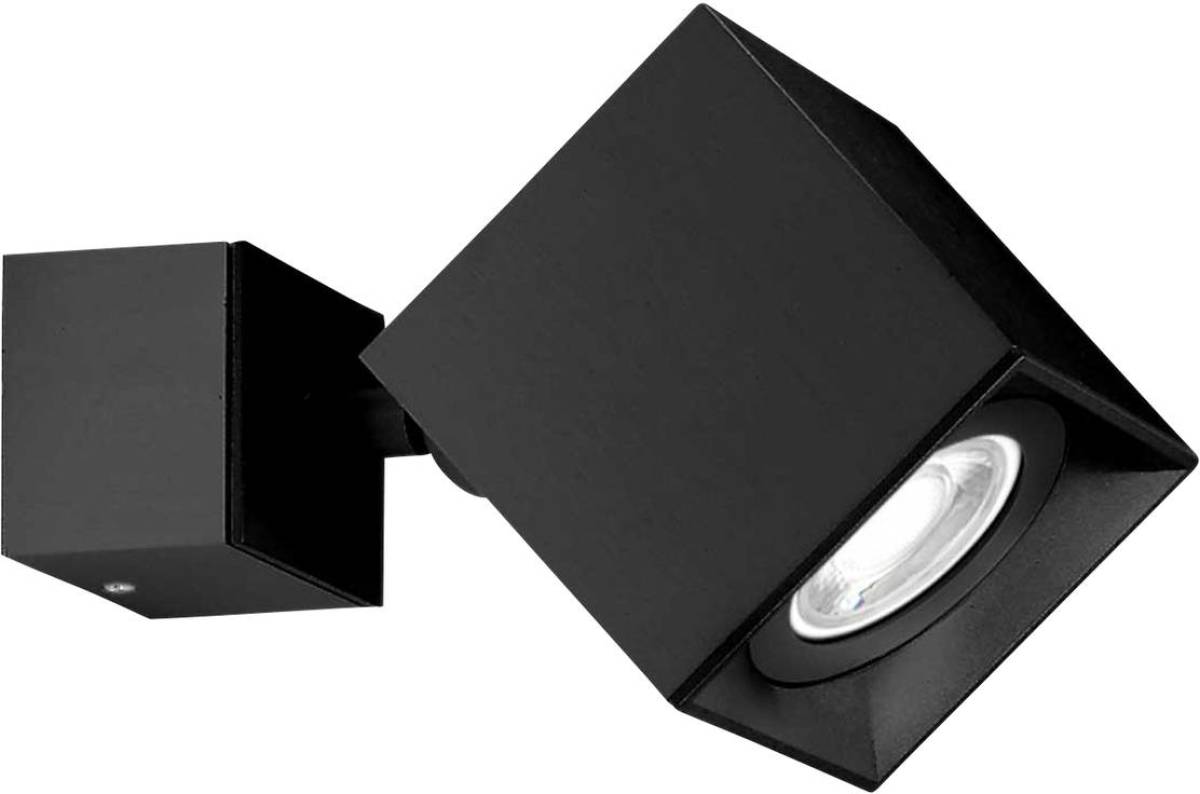 Milan Iluminación Milan Dau spot wandlamp instelbaar zwart
