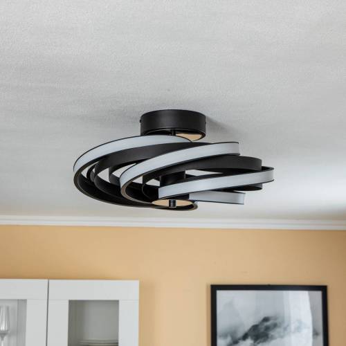 Domiluce LED plafondlamp Zoya in mat zwart