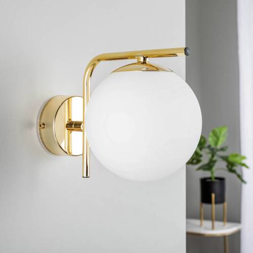 Domiluce Wandlamp Aurora, 1-lamp, goud