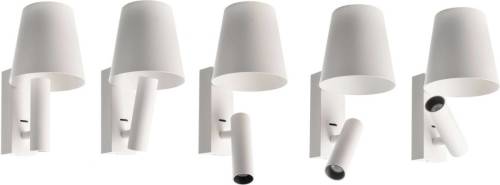 Deko-Light LED wandlamp Alwa 1 met spot, wit