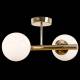 Domiluce Plafondlamp Linea, goud, 2-lamps