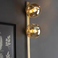 ECO-Light Wandlamp Pluto 2-lamps, goud