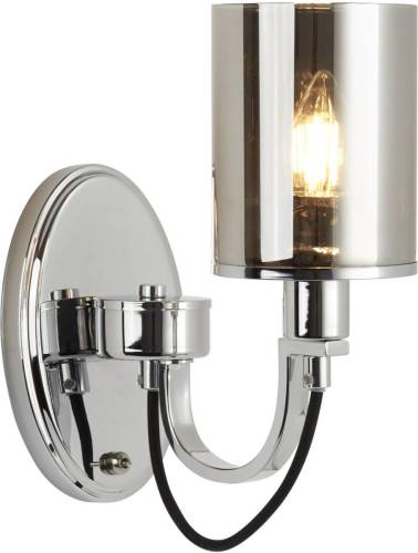 Searchlight Wandlamp Catalina met rookglas-cilinderkap