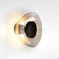 Marset Aura LED wandlamp, Ø 18 cm, rookgrijs