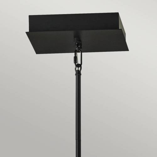 Quintiesse LED hanglamp Styx, zwart, 3.000 K 53,8 x 53,8cm