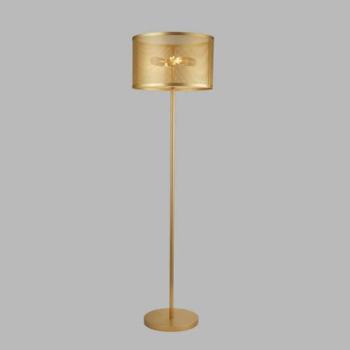 Searchlight Vloerlamp Fishnet, goud