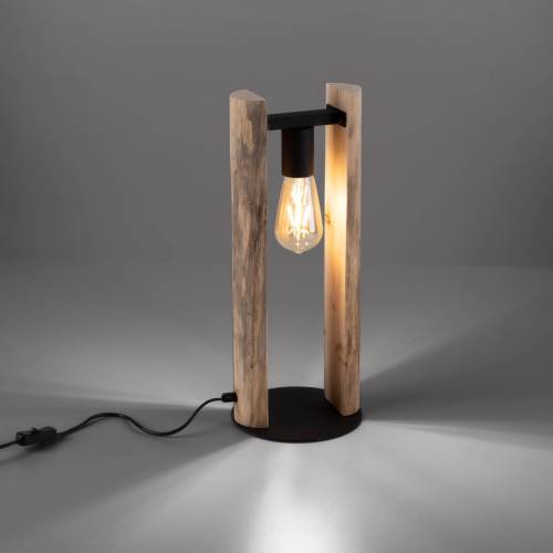 JUST LIGHT. Log tafellamp van hout