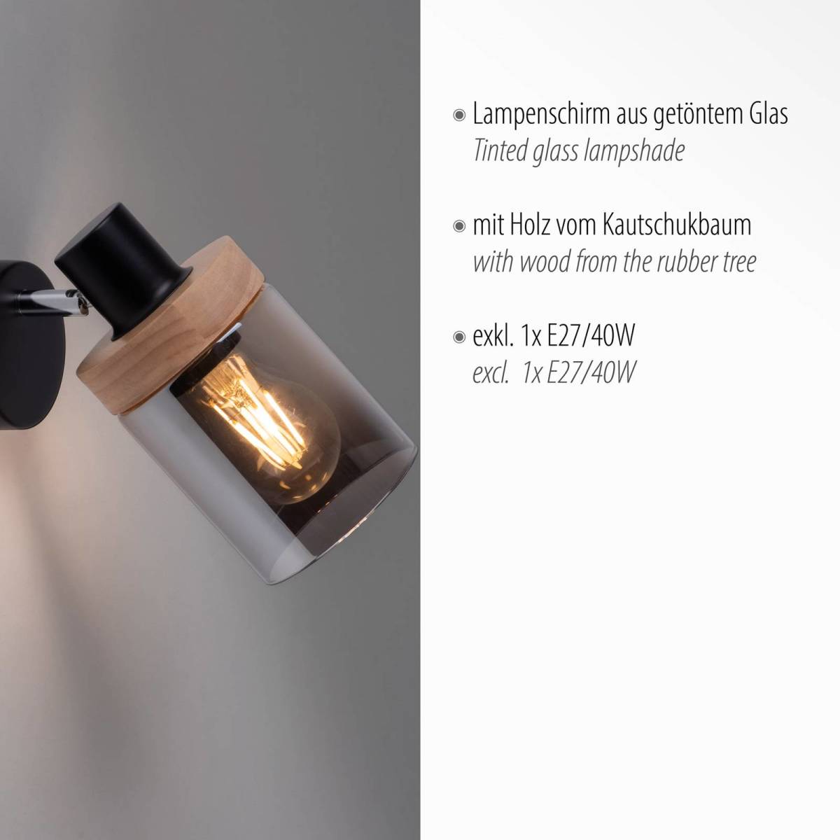 JUST LIGHT. Wandlamp Pasqual