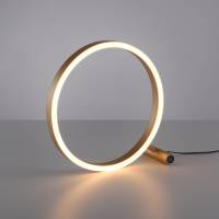 JUST LIGHT. LED tafellamp Ritus, mat messing