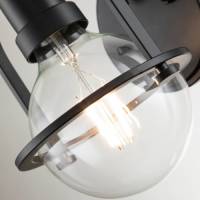 Quintiesse Wandlamp Somerset, 1-lamp, zwart