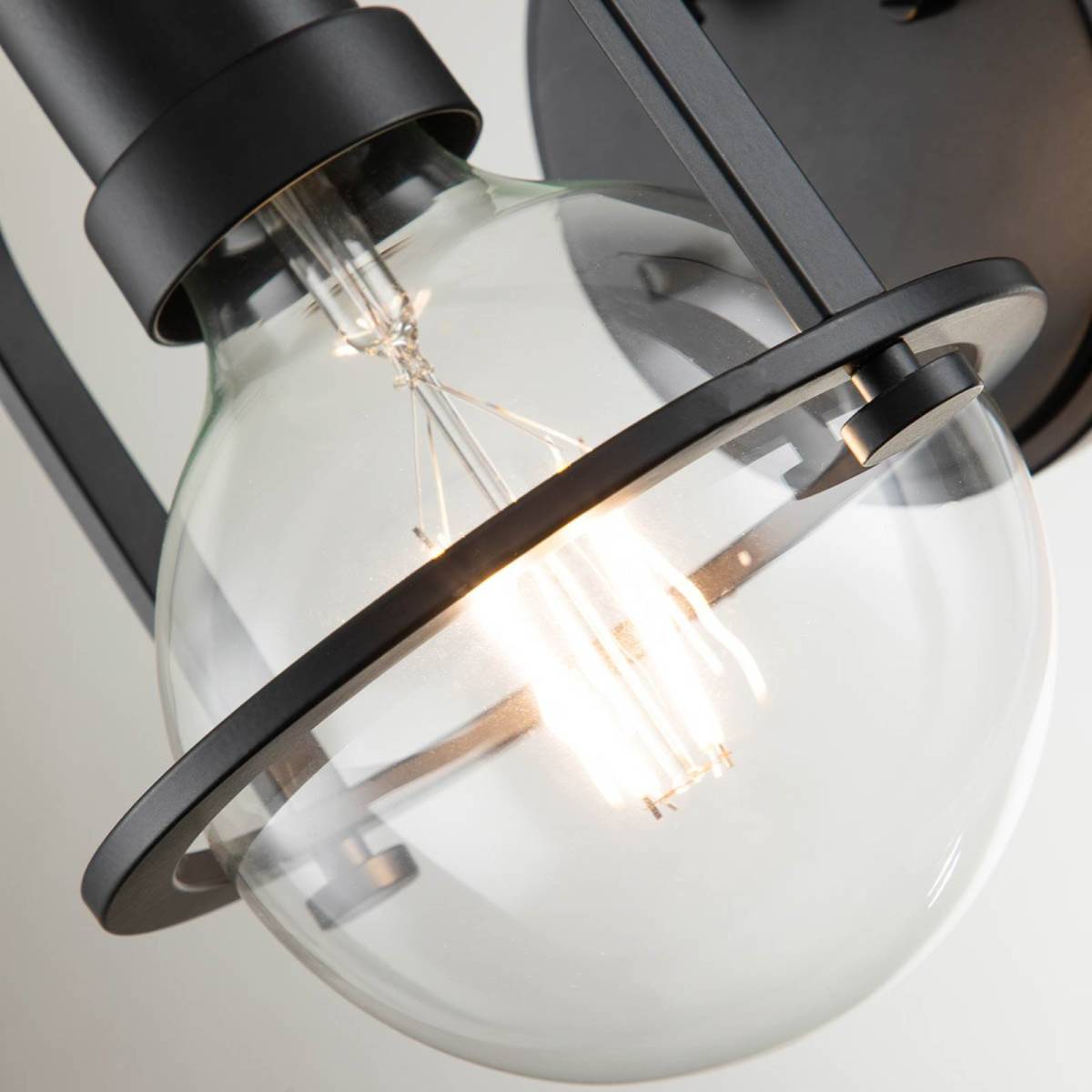 Quintiesse Wandlamp Somerset, 1-lamp, zwart