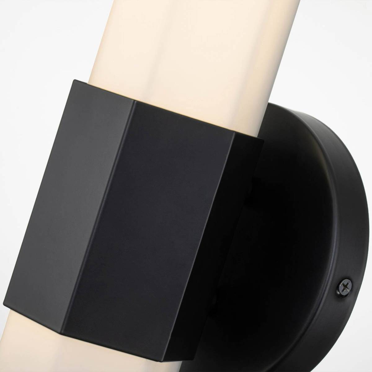 Quintiesse LED badkamer wandlamp Facet Single, 3000 K, zwart