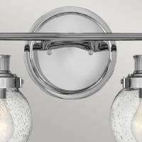 Quintiesse Badkamer wandlamp Poppy, 2-lamps, chroom