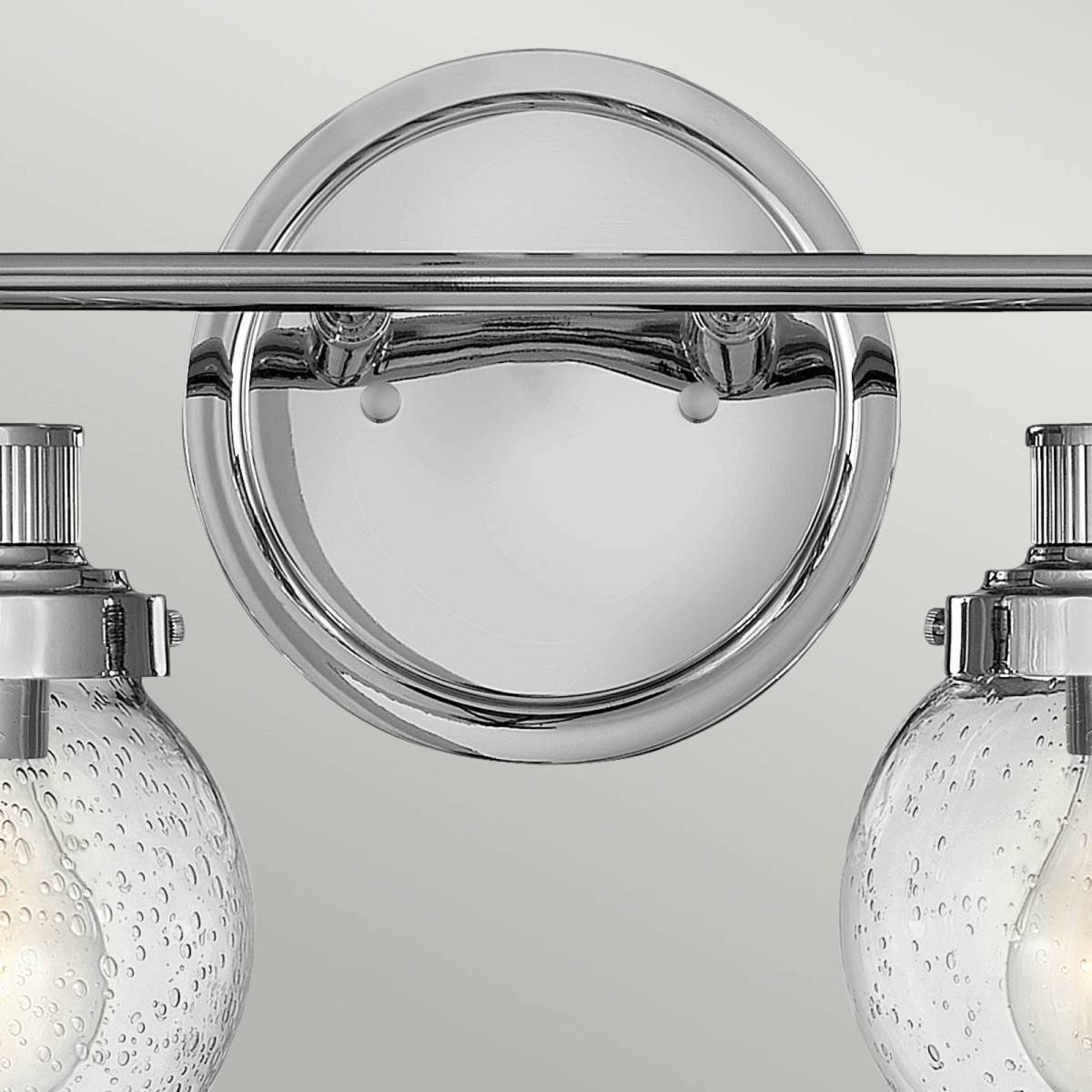 Quintiesse Badkamer wandlamp Poppy, 2-lamps, chroom