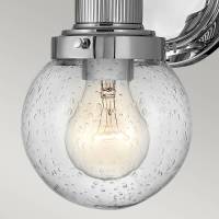 Quintiesse Badkamer wandlamp Poppy, 1-lamp, chroom