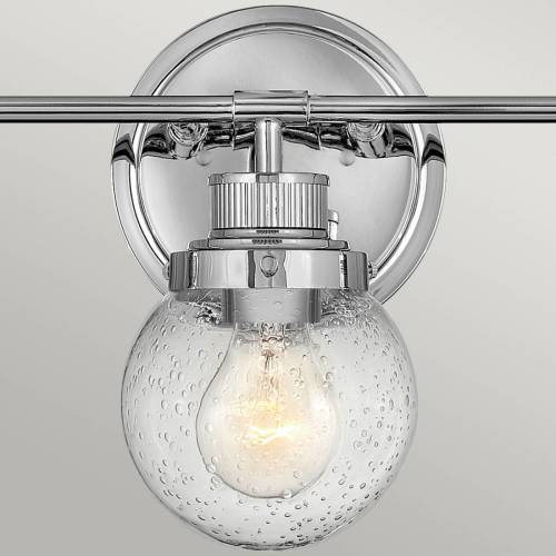Quintiesse Badkamer wandlamp Poppy, 3-lamps, chroom