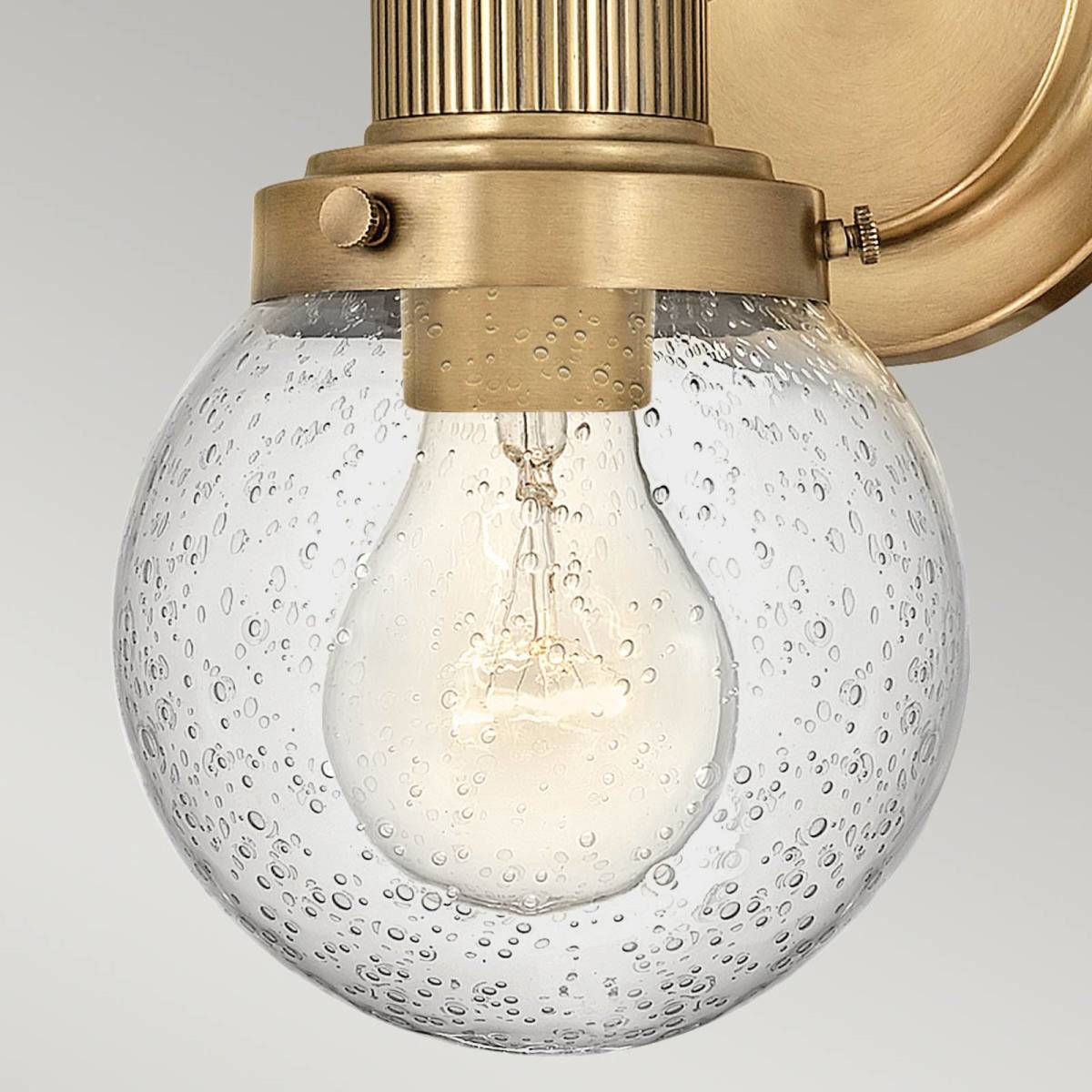 Quintiesse Badkamer wandlamp Poppy, 1-lamp, messing