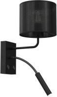 Luminex Wandlamp Jovin 1-lamp met spot zwart