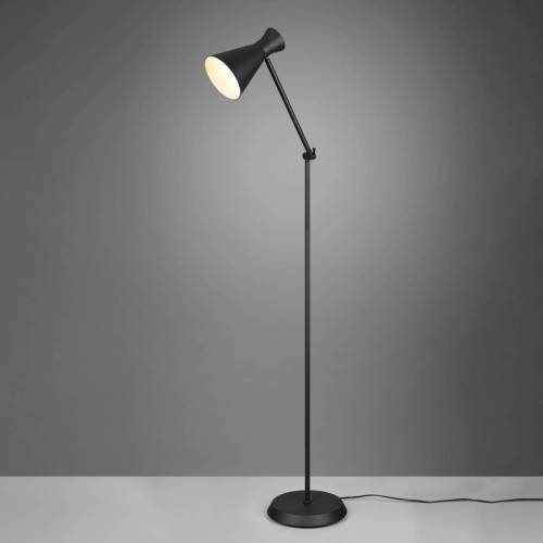 Reality Leuchten Vloerlamp Enzo, hoogte 150 cm, zwart