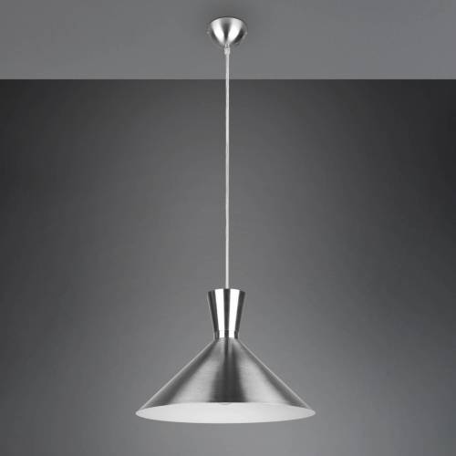 Reality Leuchten Hanglamp Enzo, 1-lamp, Ø 35 cm, nikkel