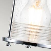 KICHLER Badkamer wandlamp Ashland Bay, 3-lamps, chroom