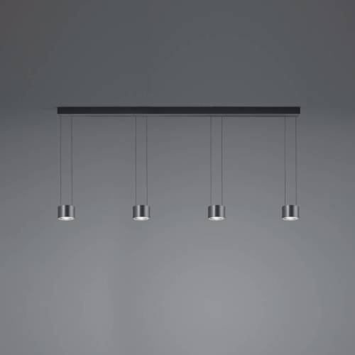 BANKAMP Impulse Flex LED hanglamp 4-lamps zwart