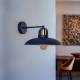 Eko-Light Wandlamp Felix, blauw/goud