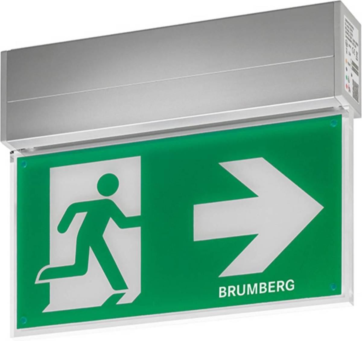 Brumberg Rescue Two LED noodverlichting, IP41, hoekig