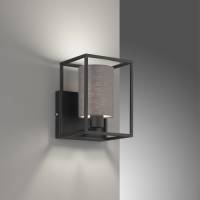 Fischer & Honsel Wandlamp Gilli met stoffen kap grijs