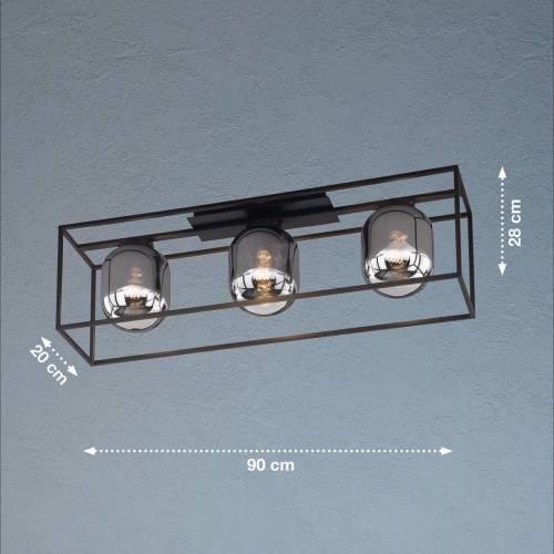 Fischer & Honsel Plafondlamp Regi, 3-lamps