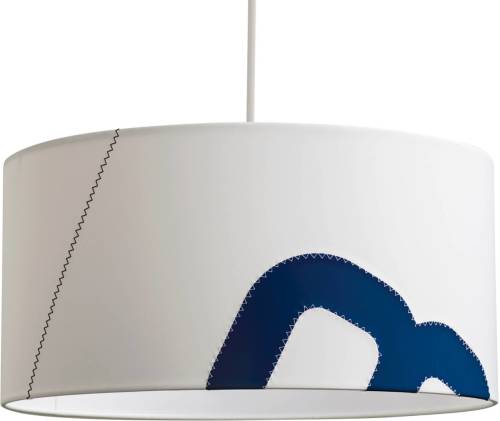 lumbono Hanglamp home harbour van Segel 45cm wit/blauw