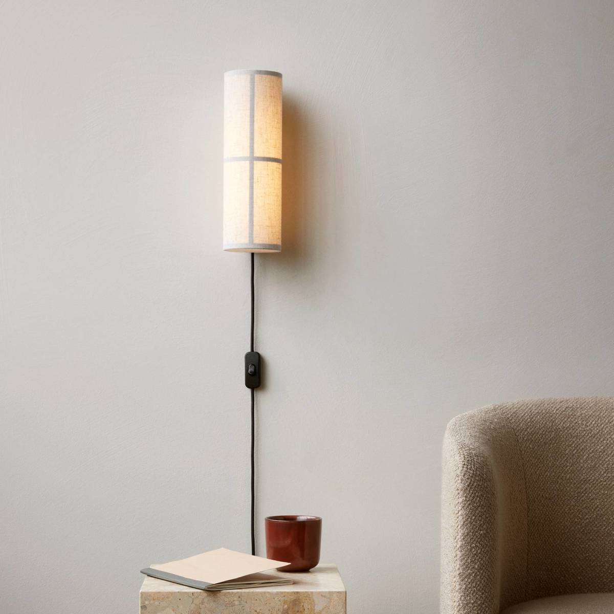 Audo Copenhagen Audo Hashira LED wandlamp met stekker, naturel