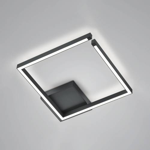 Knapstein LED plafondlamp Yoko up/down vierkant zwart